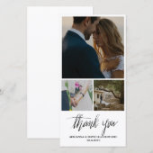 Mariage de Merci manuscrit Whimsical trois (Devant / Derrière)