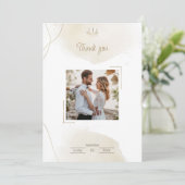 Mariage de Merci photo personnalisé chic minimal (Debout devant)