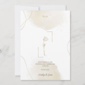 Mariage de Merci photo personnalisé chic minimal (Dos)