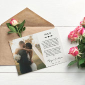 Mariage de message imprimé Coeur et verdure Merci