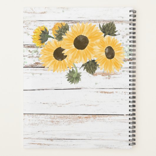 Mariage de mesure des tournesols rustiques (Dos)