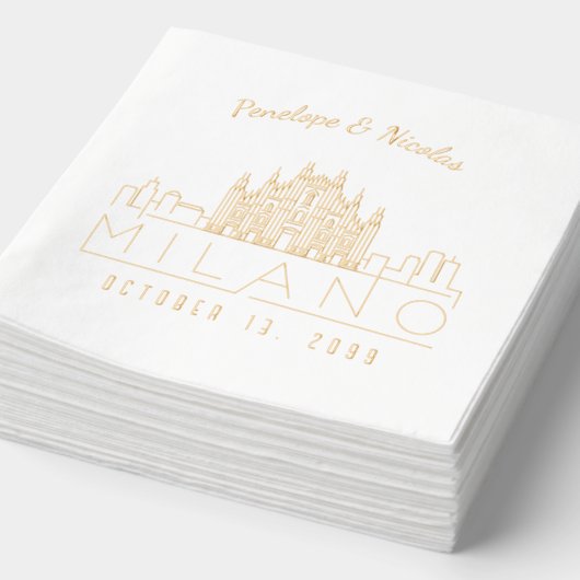 Mariage de Milan personnalisé Pain d'or (Détail)