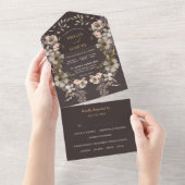 Mariage de Modèle photo de couronnes florales d'or (Déchirure)