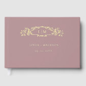 Mariage de monogramme de la crête botanique Dusty  (Recto)