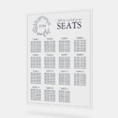 Mariage de Monogramme de la Marine Blue Leafy Cres (Angle)