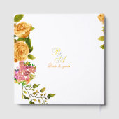 Mariage de monogramme de ruban Rose d'or (Verso)