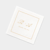 Mariage de monogramme or simple (Gauche)