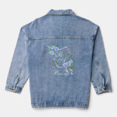 Mariage de monogramme Rose bleu (Verso)