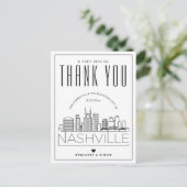 Mariage de Nashville | Merci de venir ! Carte post (Debout devant)
