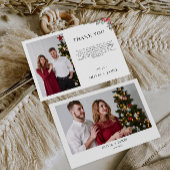 Mariage de Noël Carte de remerciements