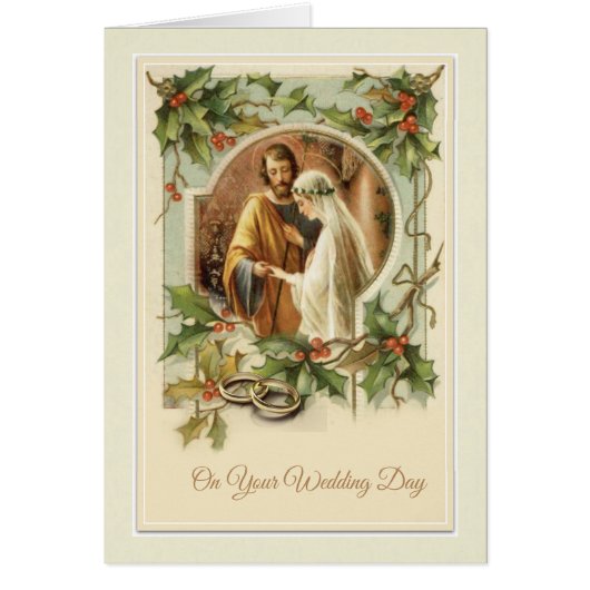 Mariage de Noël catholique Vierge Marie Joseph (Devant)