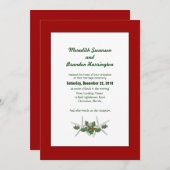 Mariage de Noël en Tropiques Invitations personnal (Devant / Derrière)