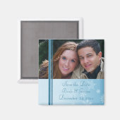 Mariage de Noël Enregistrer la date Magnet photo (Recto/Verso)