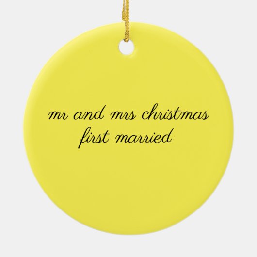 mariage de noël, ornements de noël, (Dos)