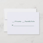 Mariage de Noël Rouge Poinsettia RSVP (Dos)