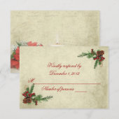 Mariage de Noël RSVP (Devant / Derrière)