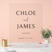 Mariage de nom de couple personnalisé élégant tran (Mariage)