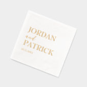 Mariage de nom personnalisé simple traditionnel (Gauche)