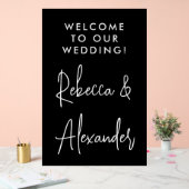 Mariage de noms de couples en blanc moderne (Mariage)