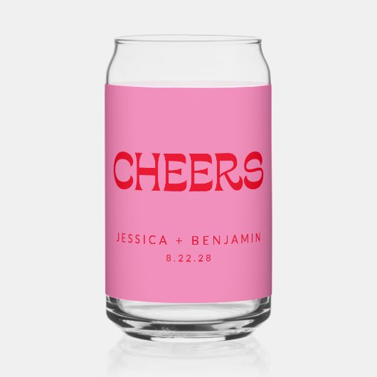 Mariage de noms de typographie rouge rose Super (Recto)