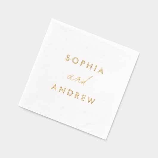 Mariage de noms simples et élégants (Gauche)