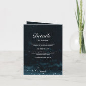 Mariage de nuit étoilé Celestin Sky Invitation (Dos)