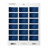 Mariage de nuit étoilée Étiquette de  de lèvres (Feuille entière)