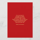 Mariage de Paisley avec invitation plate programme (Dos)