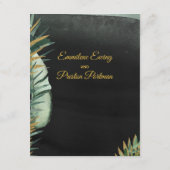 Mariage De Palme Tropical Les Détails Carte De Boî (Dos)