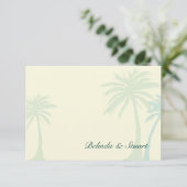 Mariage de palmier vert RSVP - pas de bordure (Debout devant)