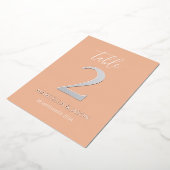 Mariage de pêche moderne Numéro de table Rose Or (Rotation)