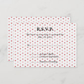 Mariage de petits coeurs RSVP (Devant / Derrière)