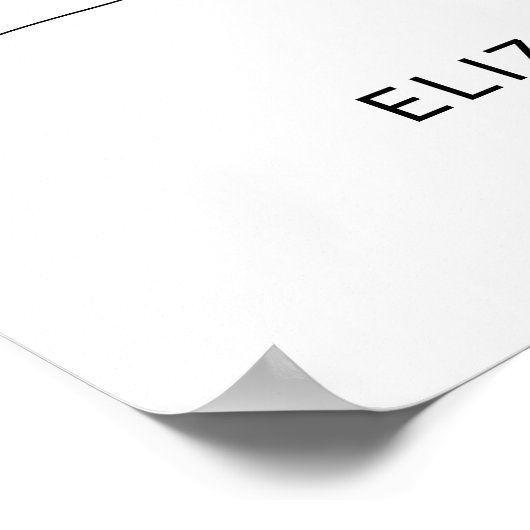 Mariage de photo chic Script Arch Frame Affiche de (Coin)