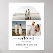 Mariage de photo chic Script Arch Frame Affiche de (Devant)