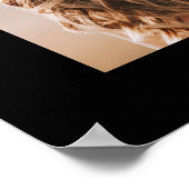 Mariage de photo de script noir élégant Affiche de (Coin)