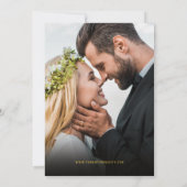 Mariage de photos Invitation à double face (Dos)