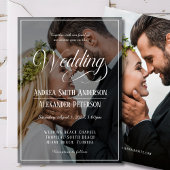 Mariage de photos Invitation à double face