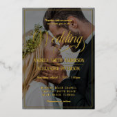 Mariage de photos Invitation à double face (Recto)