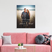 Mariage de photos, panneau d'accueil, toile imprim (Insitu(Salon))