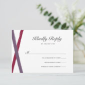 Mariage de pinceaux modernes RSVP | Lavender Berry (Debout devant)