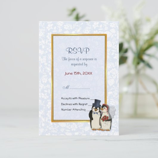 Mariage de pingouin - RSVP (Debout devant)