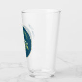 Mariage de pinte en verre de bière Art déco (Gauche)