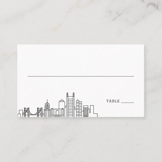 Mariage de Pittsburgh | Placer les cartes avant et (Devant)