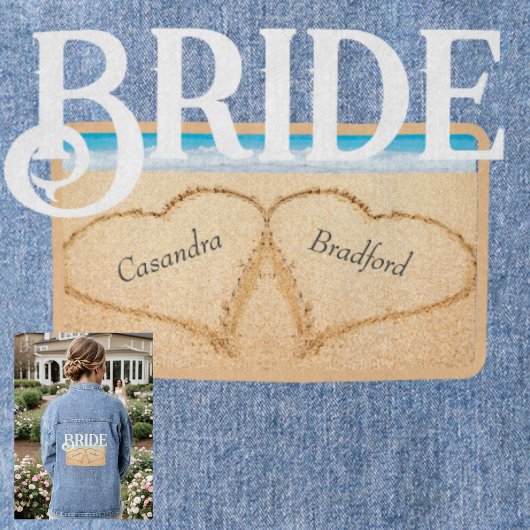 Mariage de plage de la mariée 2 Cœur dans le sable