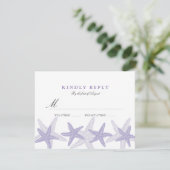 Mariage de plage de Starfish violet RSVP (Debout devant)