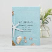 Mariage de plage en été Save The Date (Debout devant)