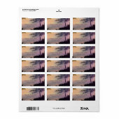 Mariage de plage, Étiquette des lumières du couche (Feuille entière)