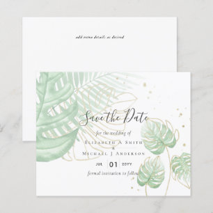 Mariage de plage Feuille de l'île tropicale Palm