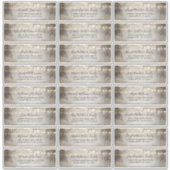 Mariage de plage Nom d'hôte Étiquette de adresse (Devant)