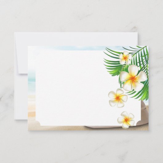 Mariage de plage pour M. & Mme - Merci (Dos)